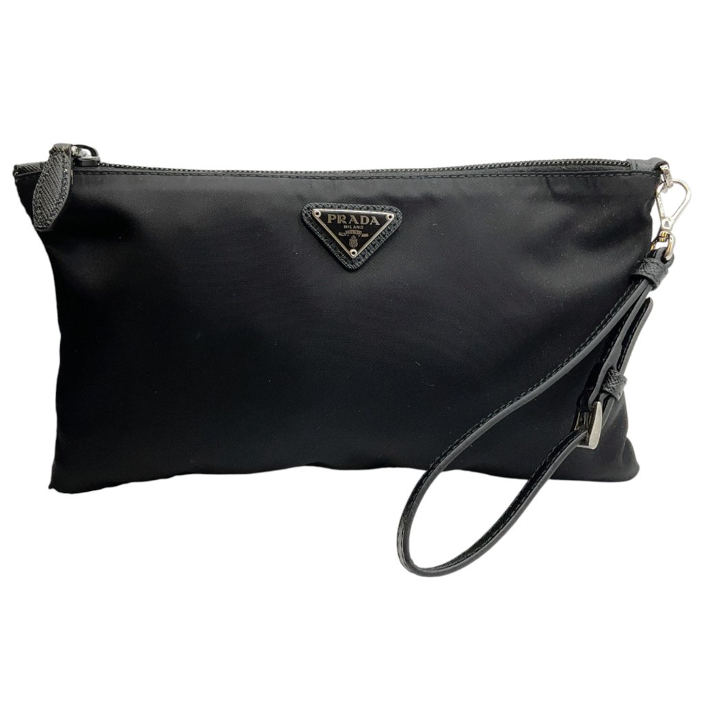 Prada Tessuto Nylon Pouch Wristlet